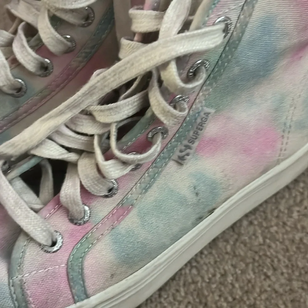 “SUPERGA- Tie Dye Platform Sneakers size 8.5”